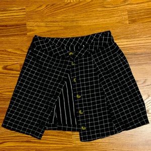 Cute Plaid Grid Pattern Mini Skirt